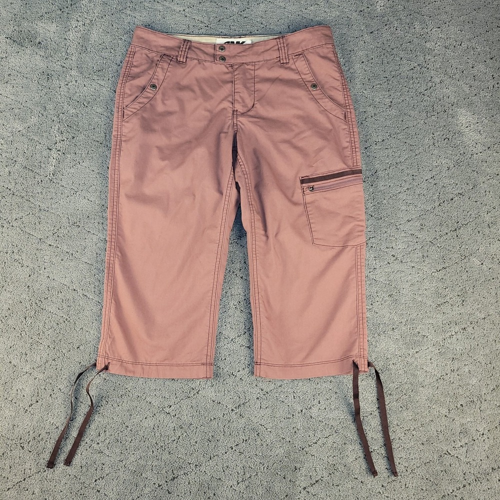 Mountain Khakis Pants Womens 6 Pink Cargo Capri Hiking Camping Lightweight